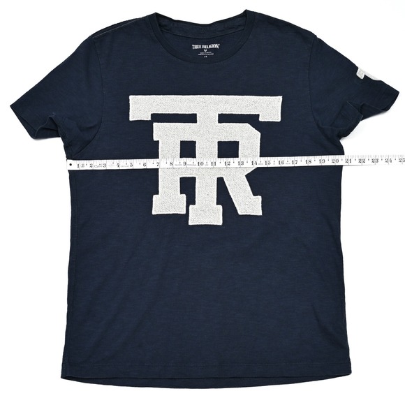 True Religion University of TR Short Sleeve Applique Graphic T-Shirt Large Adult - Picture 5 of 11